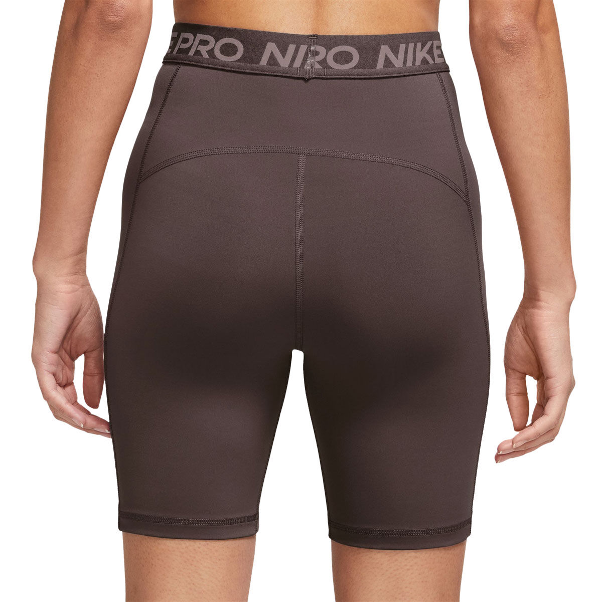 Nike Pro Womens 365 Dri-FIT High Rise 7 Inch Short Tights - Brown slider