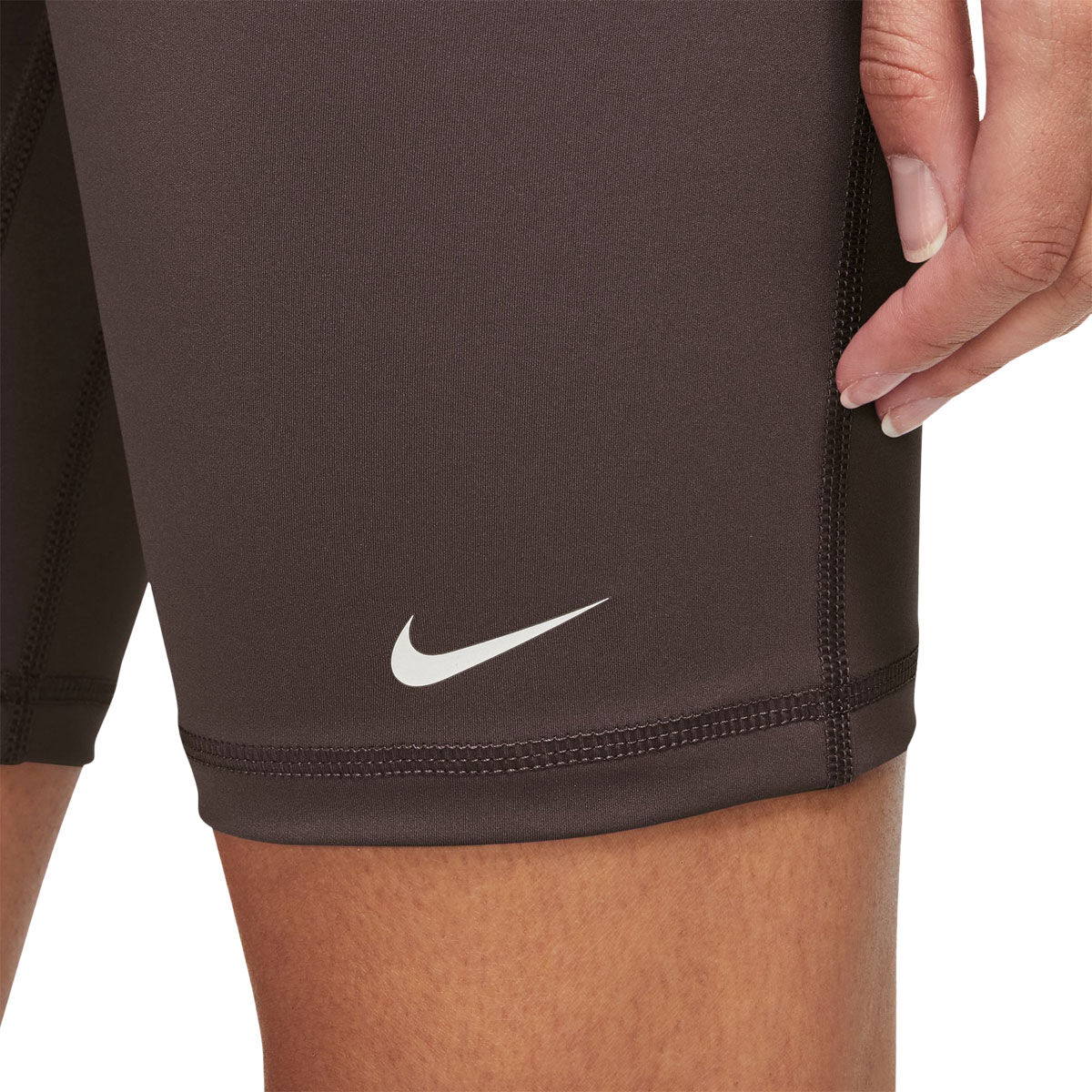 Nike Pro Womens 365 Dri-FIT High Rise 7 Inch Short Tights Brown XS - Brown slider