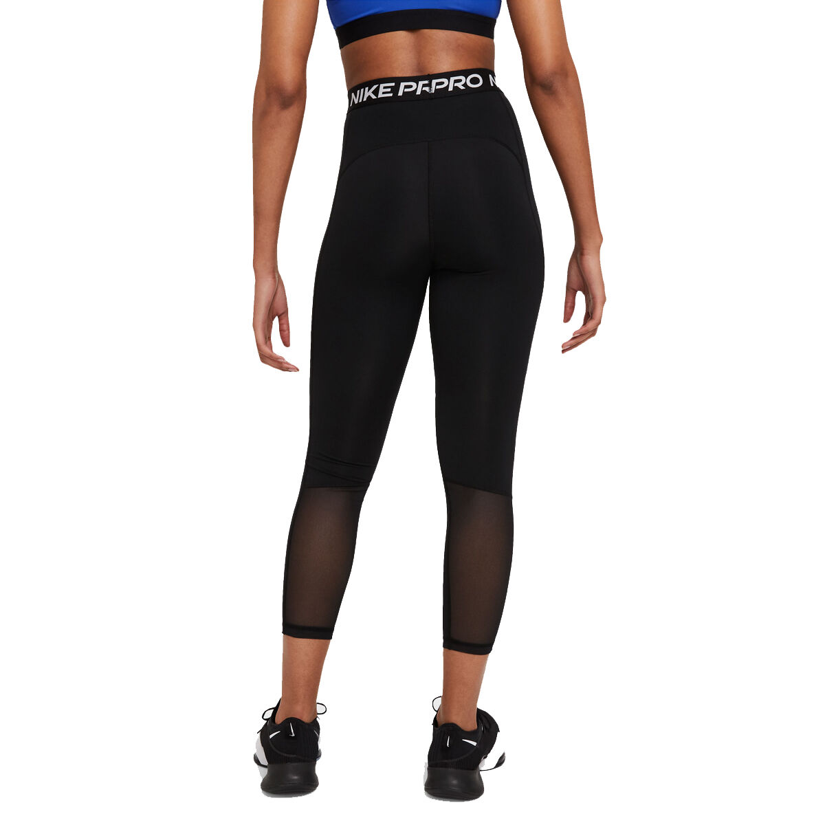 Nike Pro Womens 365 Dri-FIT High Rise 7/8 Length Tights - Black slider