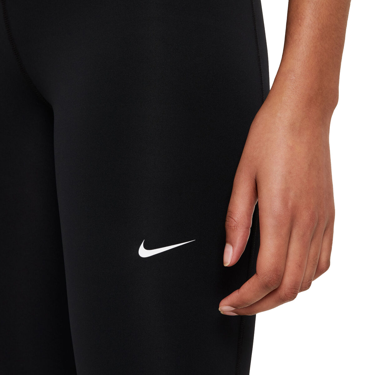 Nike Pro Womens 365 Dri-FIT High Rise 7/8 Length Tights - Black slider