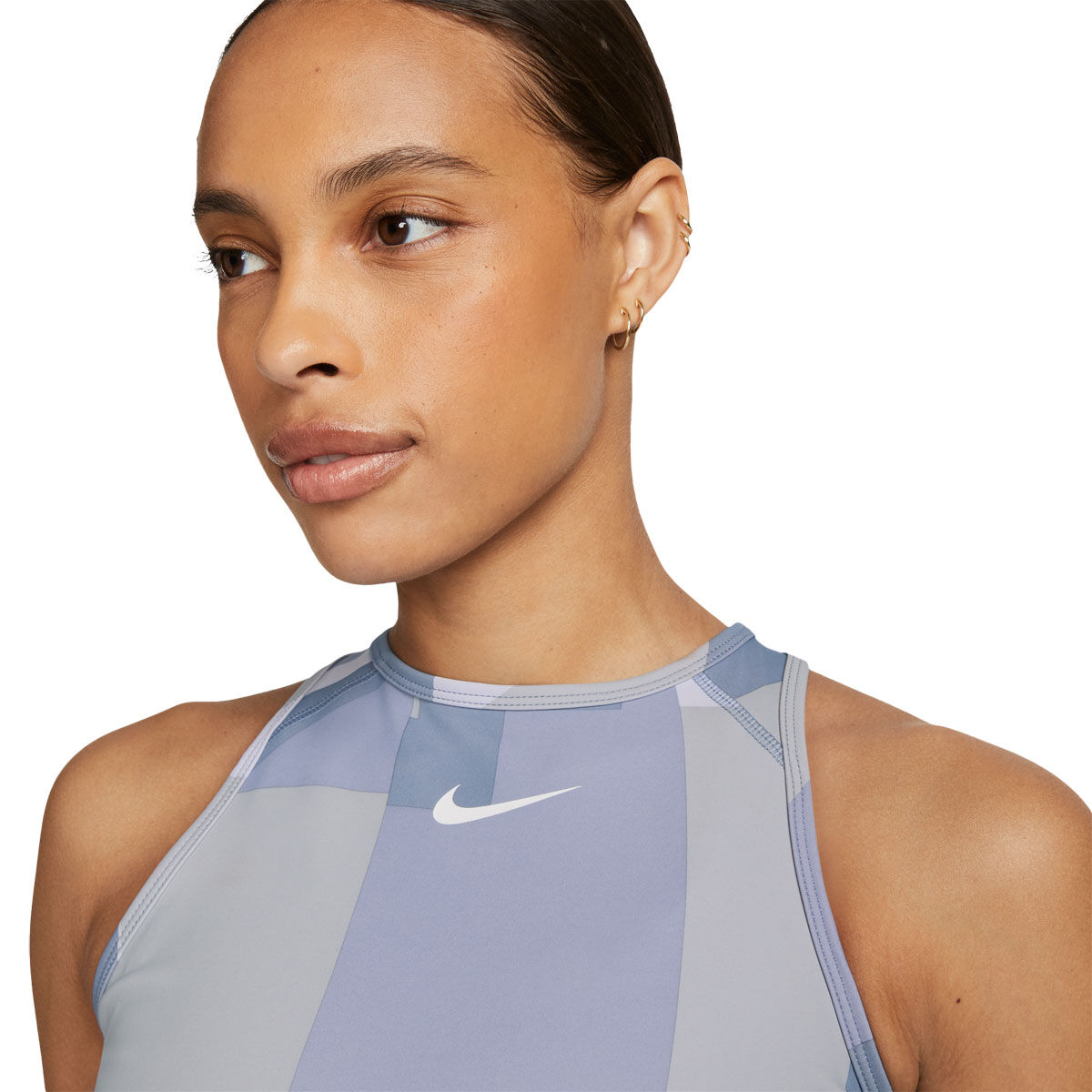 Nike Pro Womens Dri-FIT Crop Training Tank - Purple slider