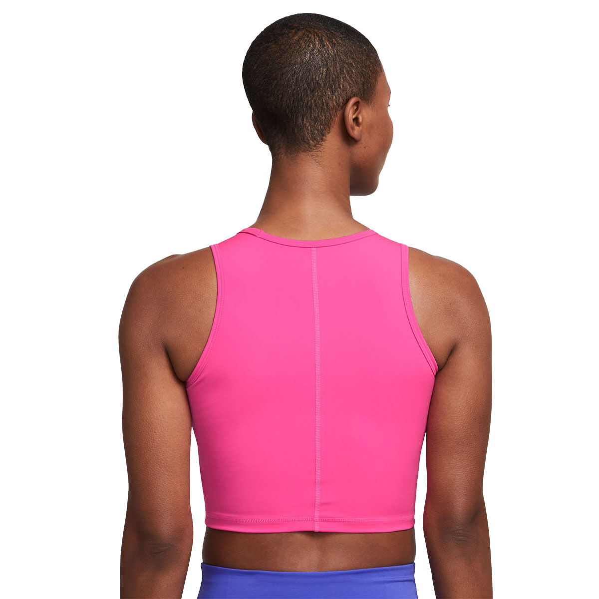 Nike Pro Womens Dri-FIT Graphic Crop Training Tank - Pink slider