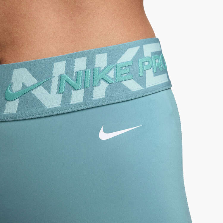 Nike Pro Womens Dri-FIT Mid Rise 3 Inch Short Tights - Denim slider