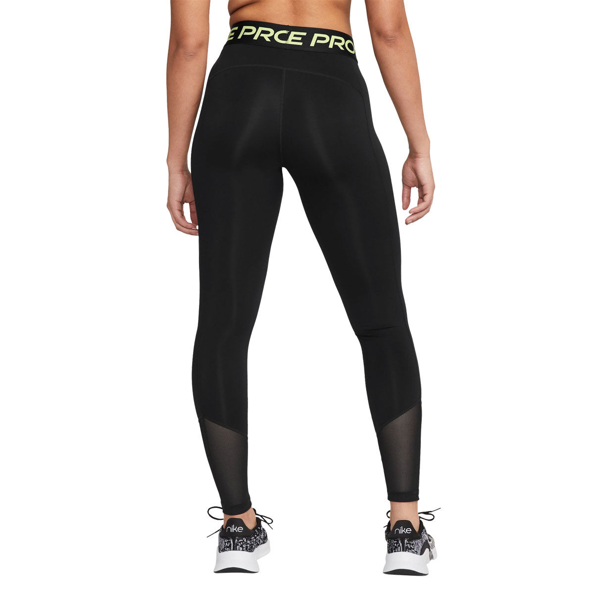 Nike Pro Womens Dri-FIT Mid Rise Full Length Tights - Black slider