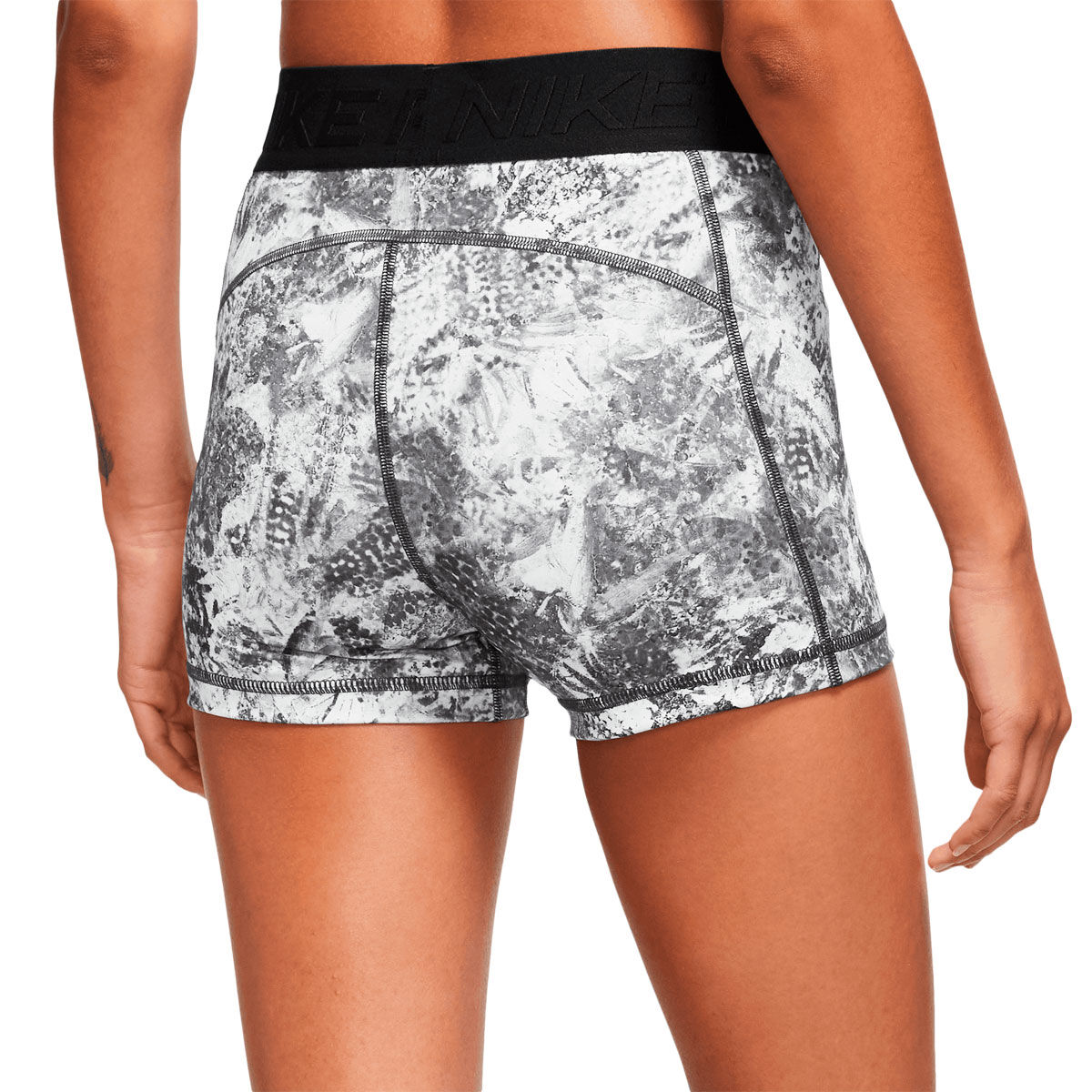 Nike Pro Womens Dri-FIT Printed 3 Inch Short Tights - Print slider