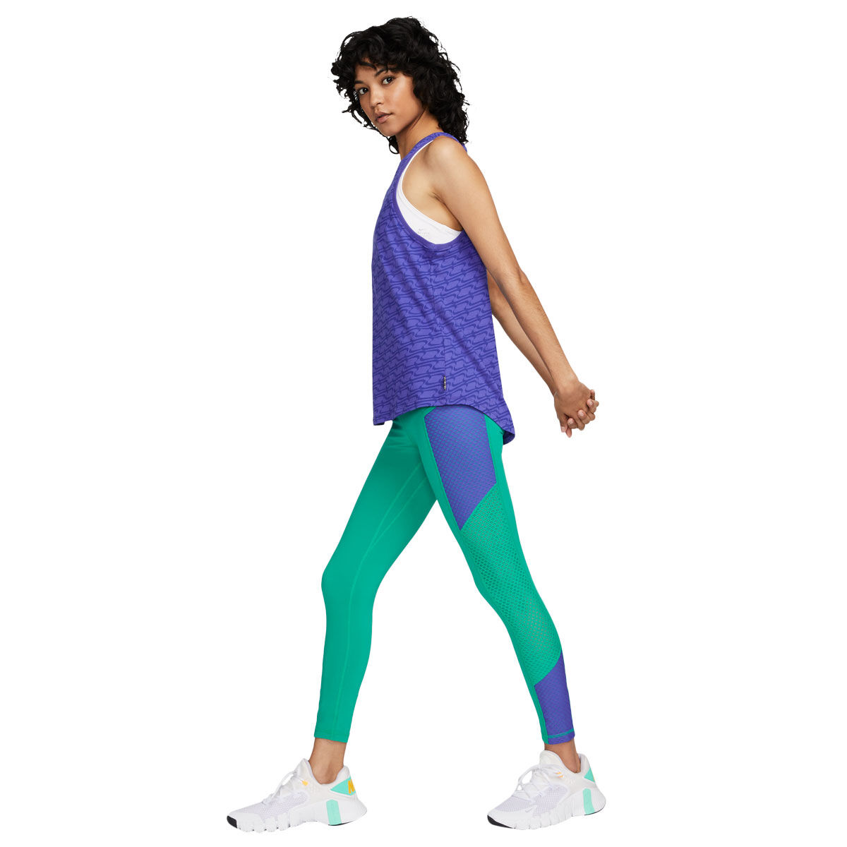 Nike Pro Womens Femme Dri-FIT High Rise 7/8 Tights Green XS - Green slider