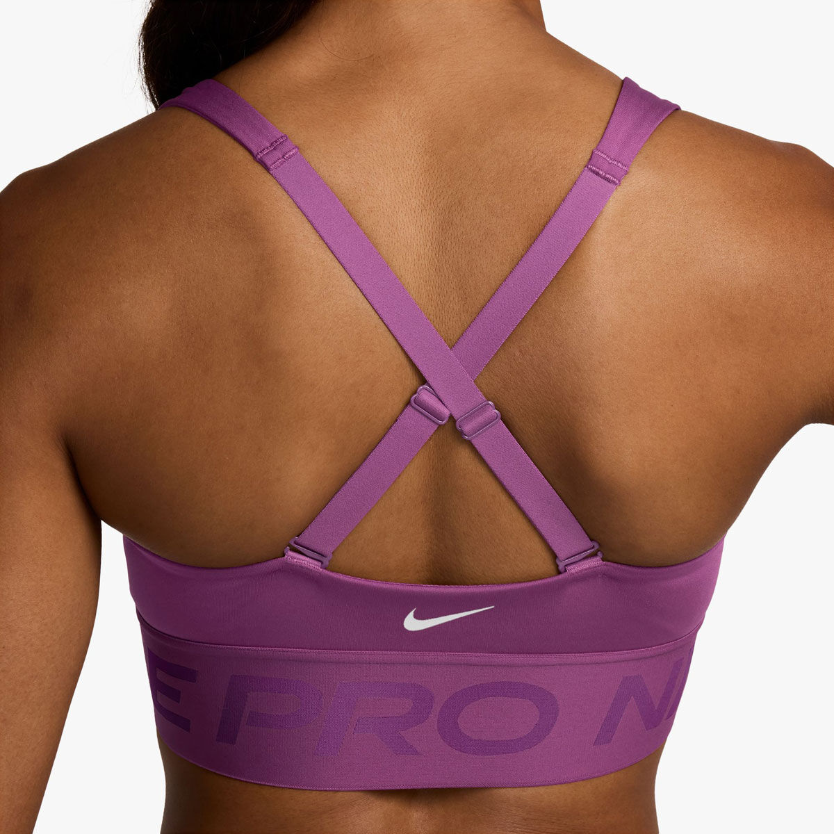 Nike Pro Womens Indy Plunge Dri-FIT Medium Support Padded Sports Bra - Black slider