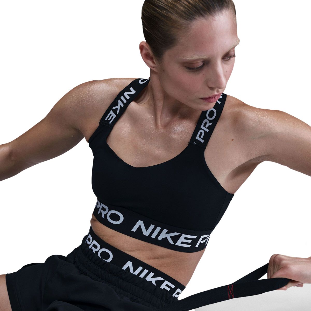 Nike Pro Womens Light Support Non-Padded Sports Bra - Black