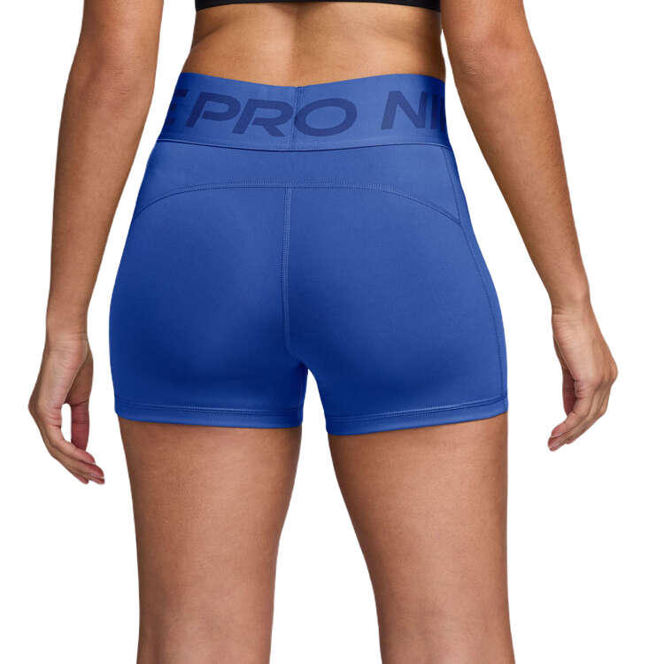 Nike Pro Womens Sculpt Dri-FIT High Rise 3 Inch Short Tights - Blue slider