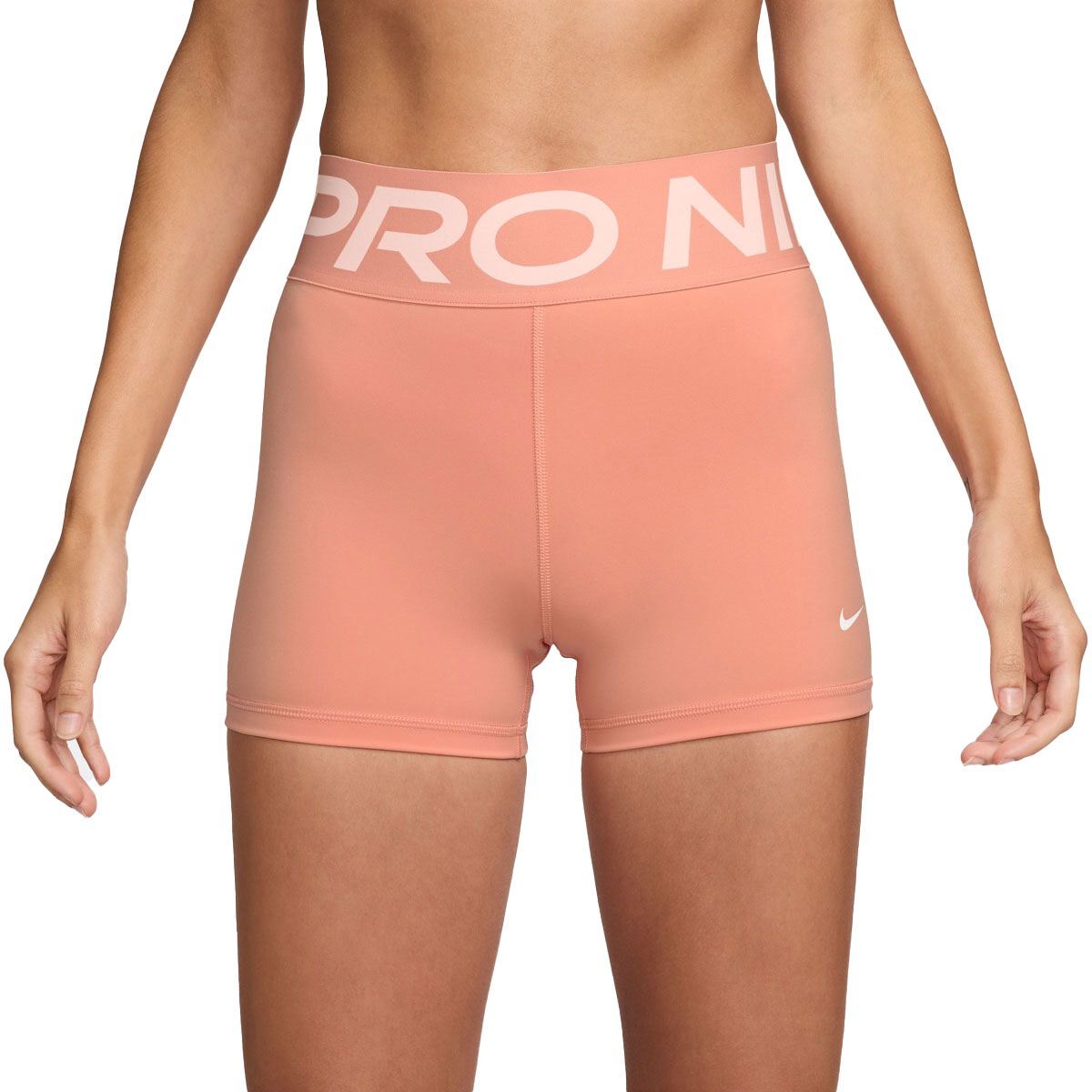 Nike Pro Womens Sculpt Dri-FIT High Rise 3 Inch Short Tights Apricot M - Apricot