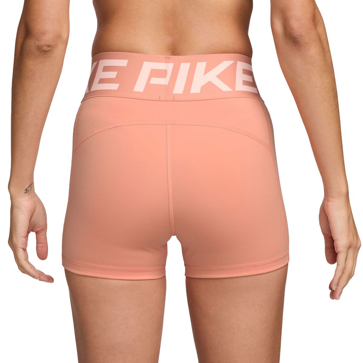 Nike Pro Womens Sculpt Dri-FIT High Rise 3 Inch Short Tights Apricot M - Apricot slider