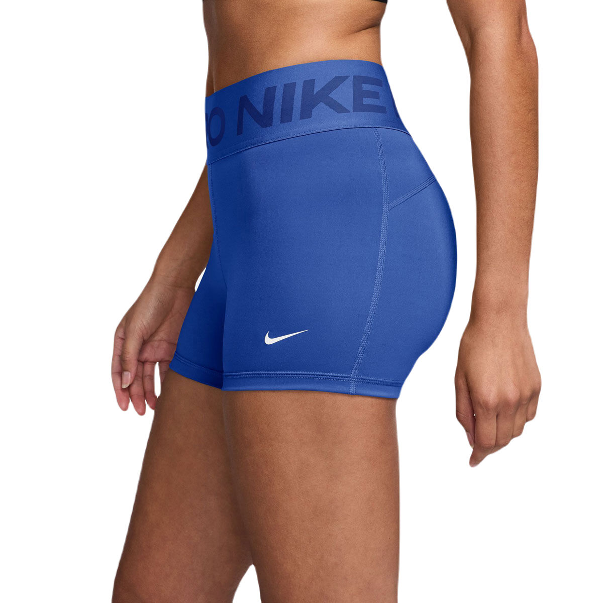 Nike Pro Womens Sculpt Dri-FIT High Rise 3 Inch Short Tights - Blue slider