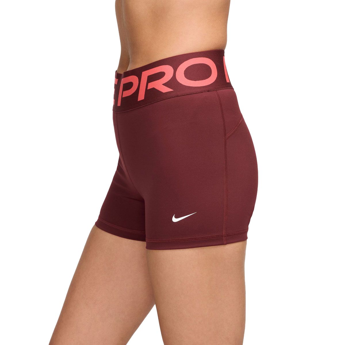 Nike Pro Womens Sculpt Dri-FIT High Rise 3 Inch Shorts - Red slider