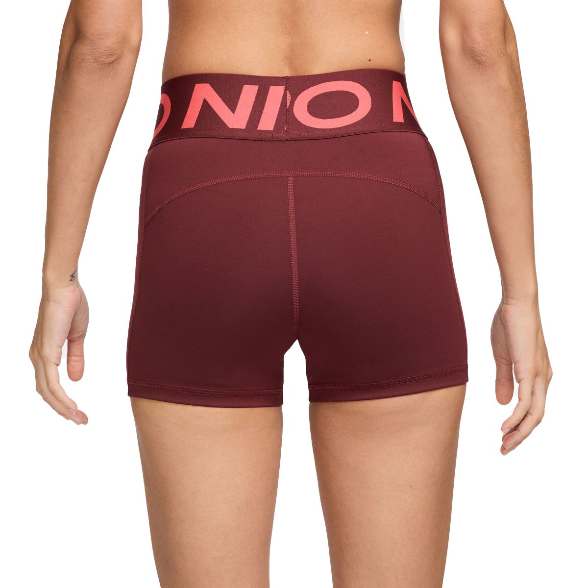 Nike Pro Womens Sculpt Dri-FIT High Rise 3 Inch Shorts - Red slider