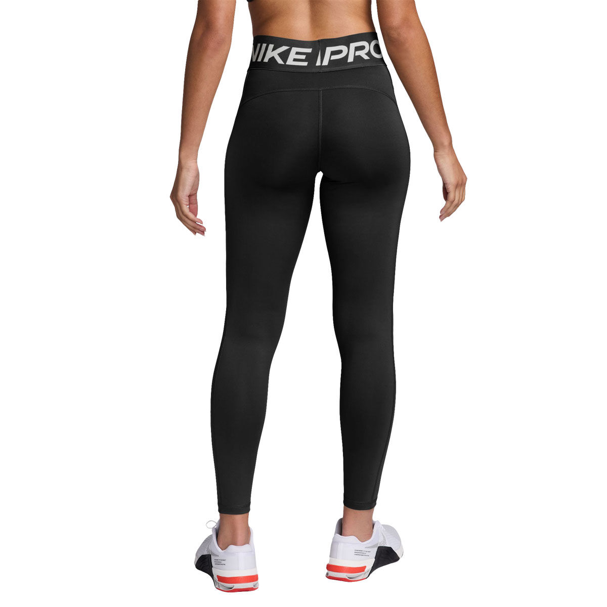 Nike Pro Womens Sculpt Dri-FIT High Rise Full Length Tights - Black/White slider