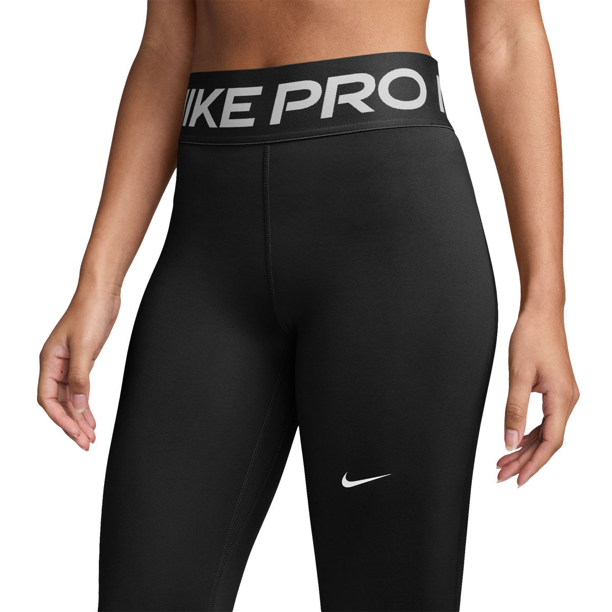 Nike Pro Womens Sculpt Dri-FIT High Rise Full Length Tights - Black/White slider