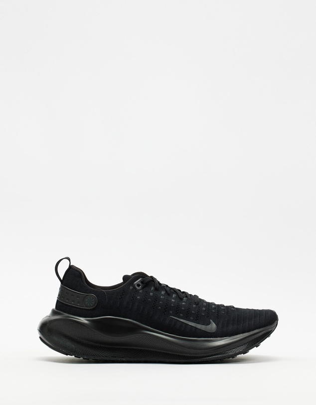 Nike React Infinity Run Flyknit 4 - Men's Running Shoes - Black, Black & Anthracite