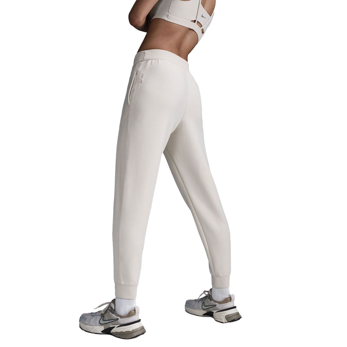 Nike Womens 24.7 ImpossiblySoft Women's Dri-FIT Mid-Rise Joggers - Beige slider