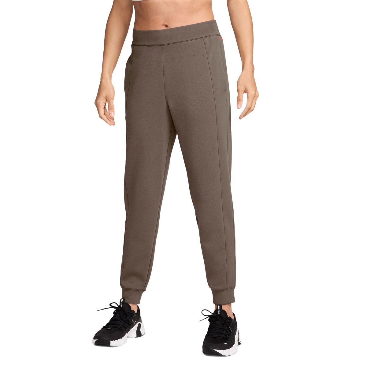 Nike Womens 24.7 ImpossiblySoft Women's Dri-FIT Mid-Rise Joggers - Brown slider