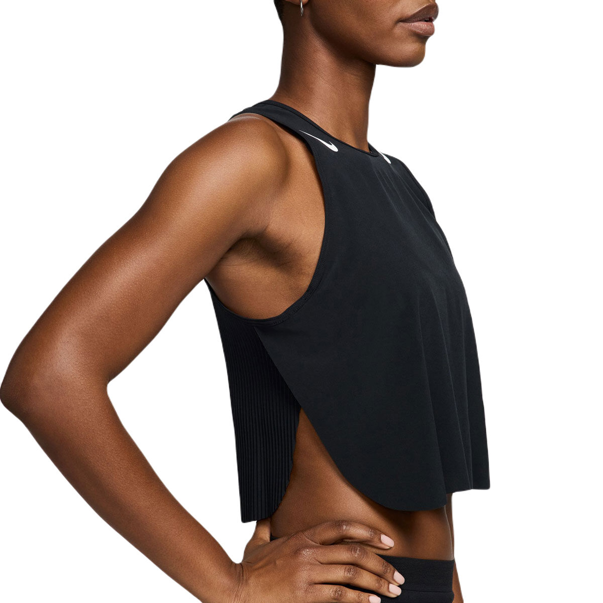 Nike Womens AeroSwift Dri-FIT ADV Crop Tank - Black slider