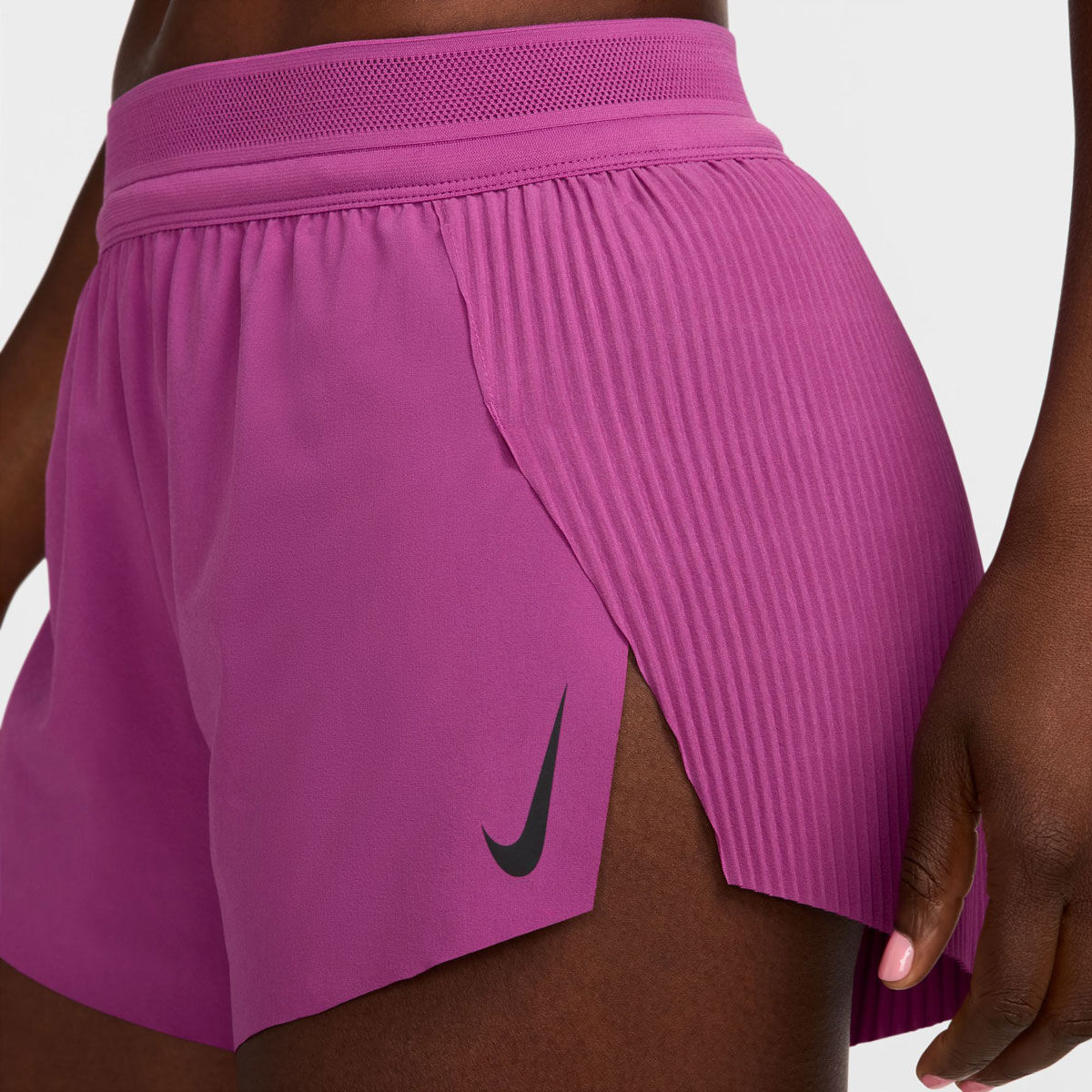 Nike Womens AeroSwift Dri-FIT ADV Mid Rise 3 Inch Running Shorts - Fuschia slider