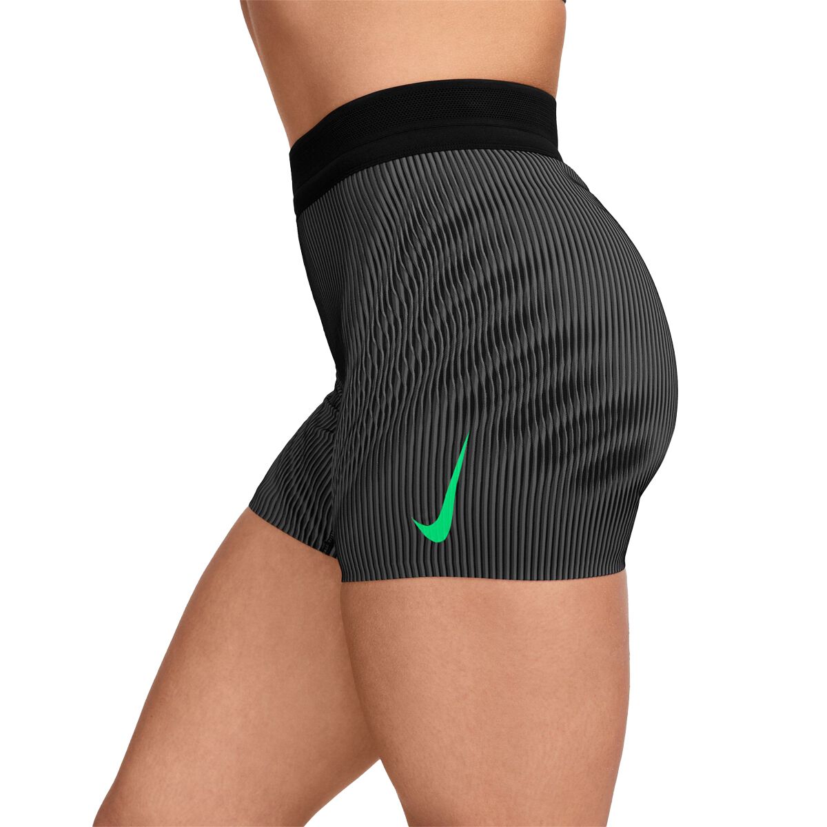 Nike Womens AeroSwift Dri-FIT ADV Mid Rise 5 Inch Running Short Tights - Black slider