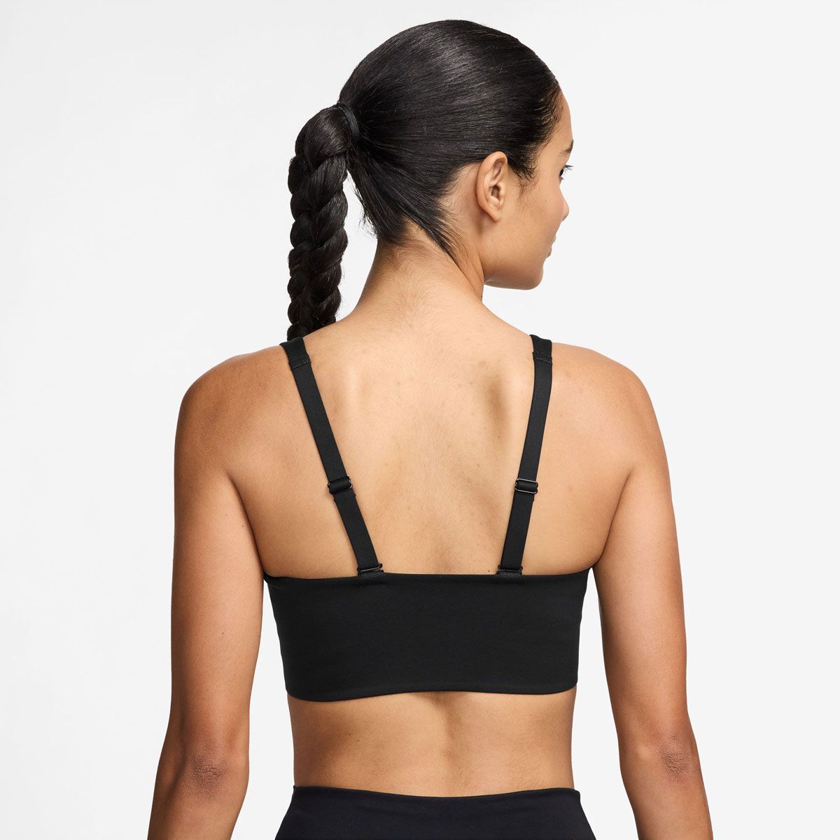 Nike Womens Alate Medium Support Longline Padded Sports Bra - Black slider