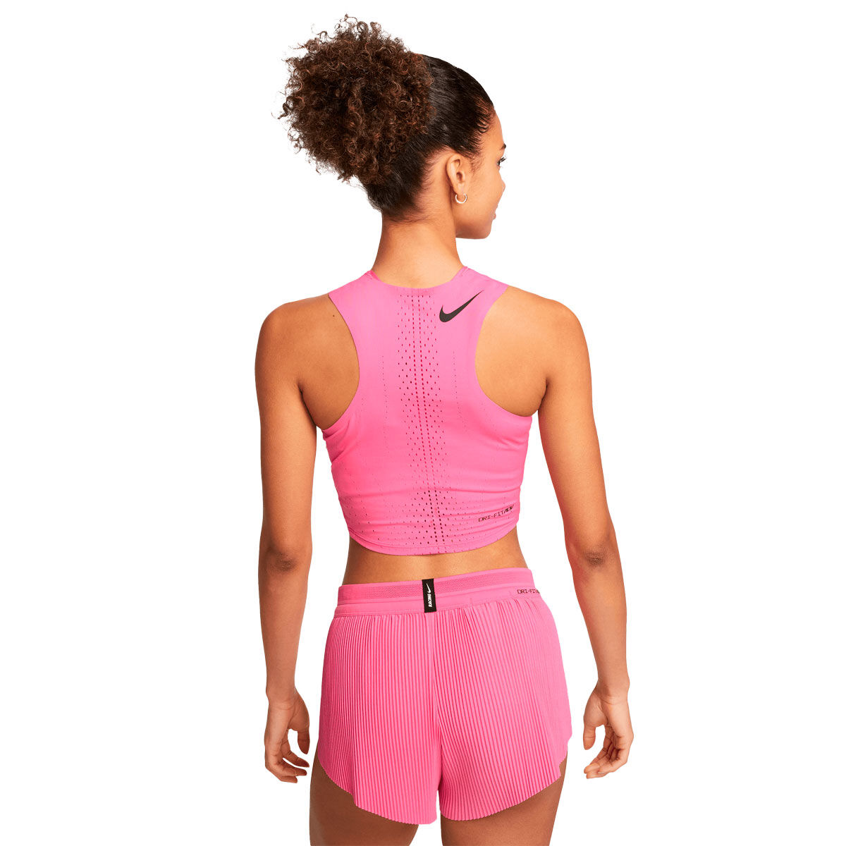 Nike Womens Dri-FIT ADV Aeroswift Racing Crop Top Pink L - Pink slider