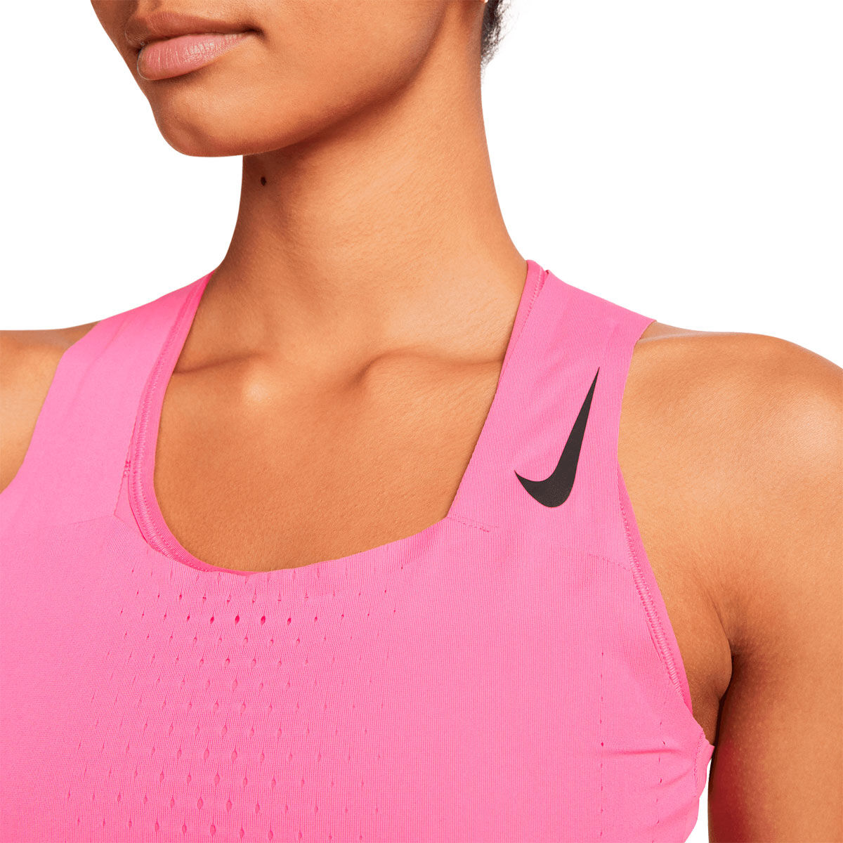 Nike Womens Dri-FIT ADV Aeroswift Racing Crop Top Pink L - Pink slider