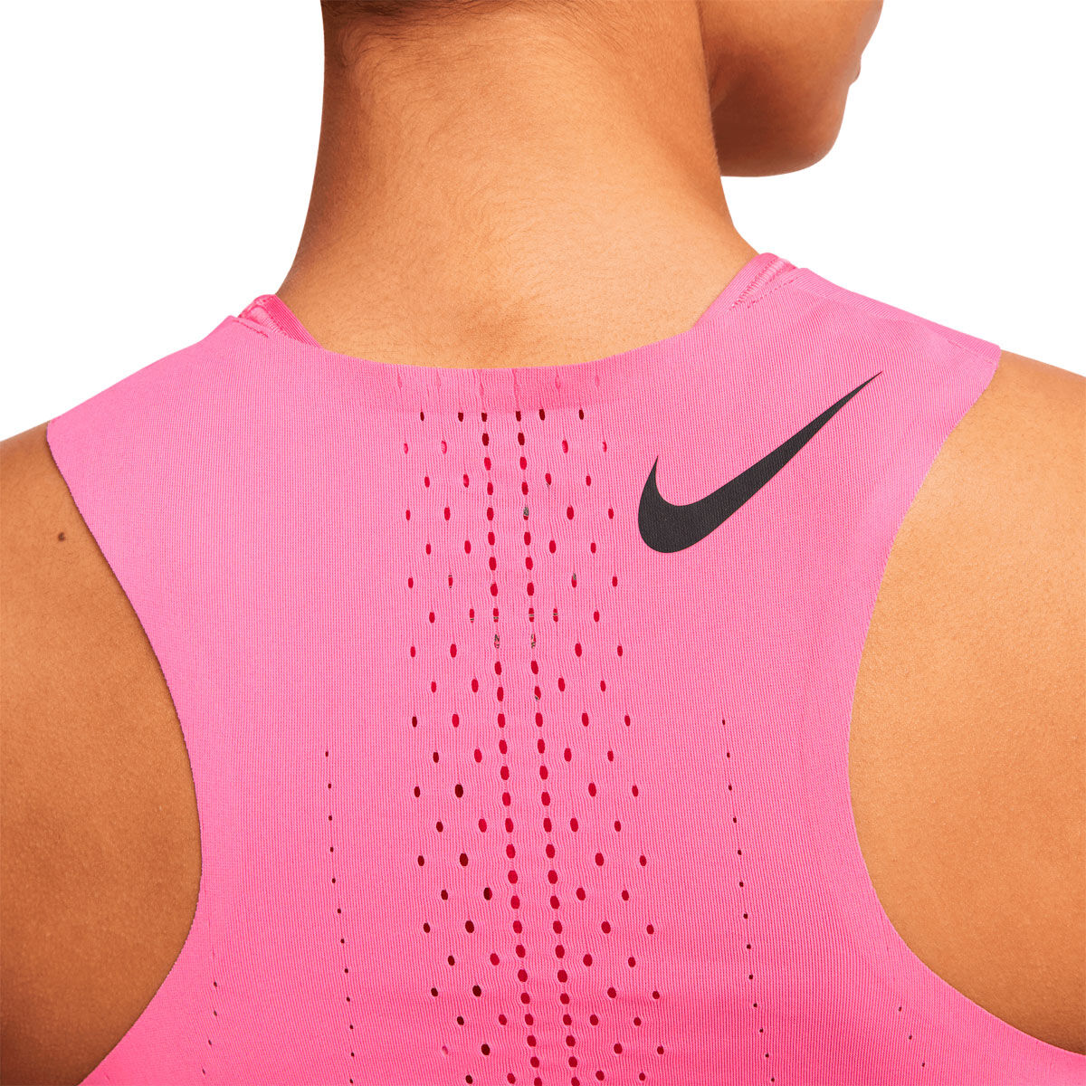 Nike Womens Dri-FIT ADV Aeroswift Racing Crop Top Pink L - Pink slider