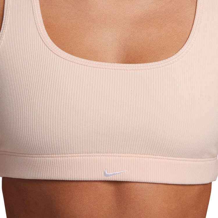 Nike Womens Dri-FIT Alate All U Ribbed Sports Bra - Pink slider