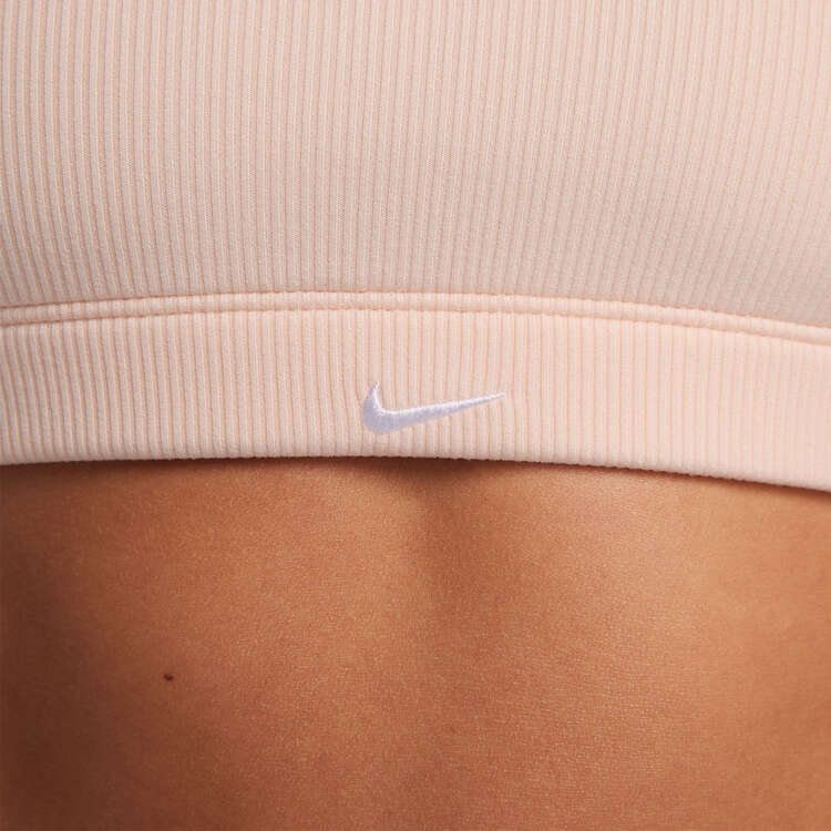 Nike Womens Dri-FIT Alate All U Ribbed Sports Bra - Pink slider