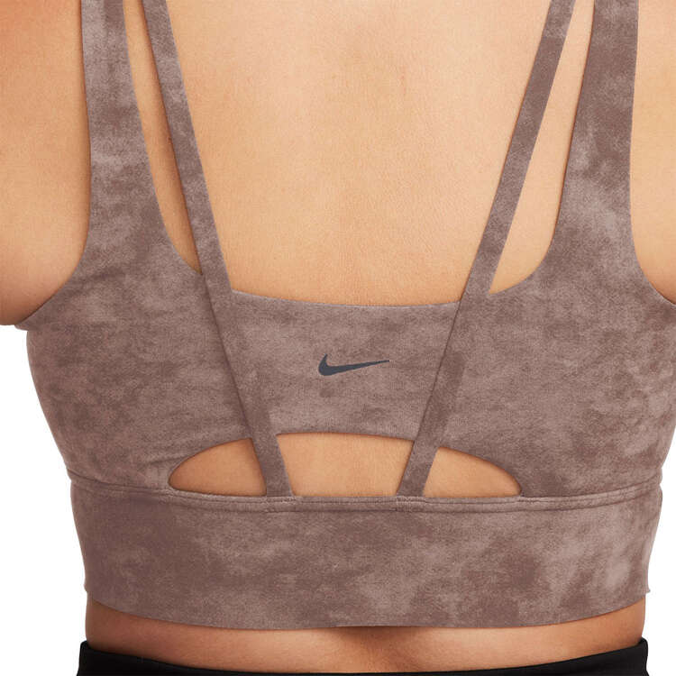 Nike Womens Dri-FIT Alate Ellipse Low Support Padded Tie-Dye Sports Bra Mauve L - Mauve slider