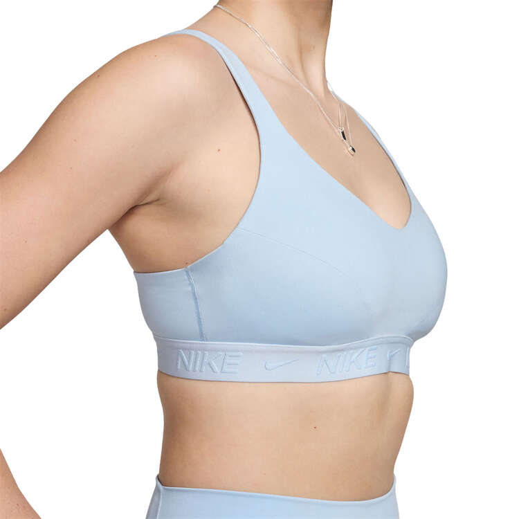 Nike Womens Dri-FIT Indy High Support Padded Sports Bra - Blue slider