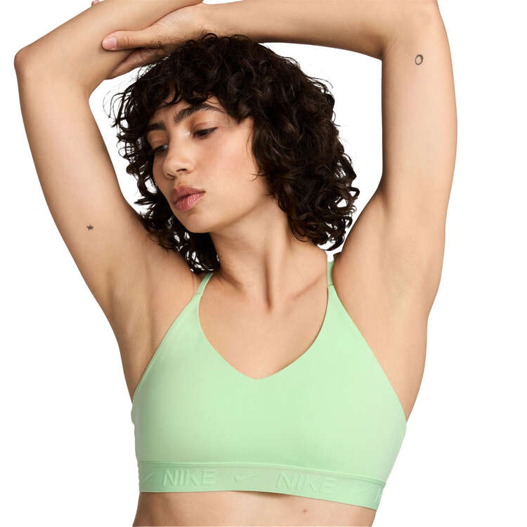 Nike Womens Dri-FIT Indy Padded Light Support Sports Bra - Green slider