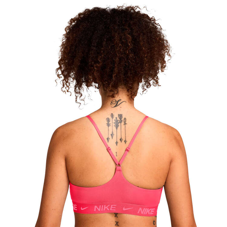 Nike Womens Dri-FIT Indy Padded Light Support Sports Bra - Pink slider