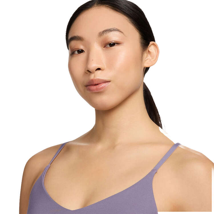 Nike Womens Dri-FIT Indy Padded Light Support Sports Bra - Purple slider