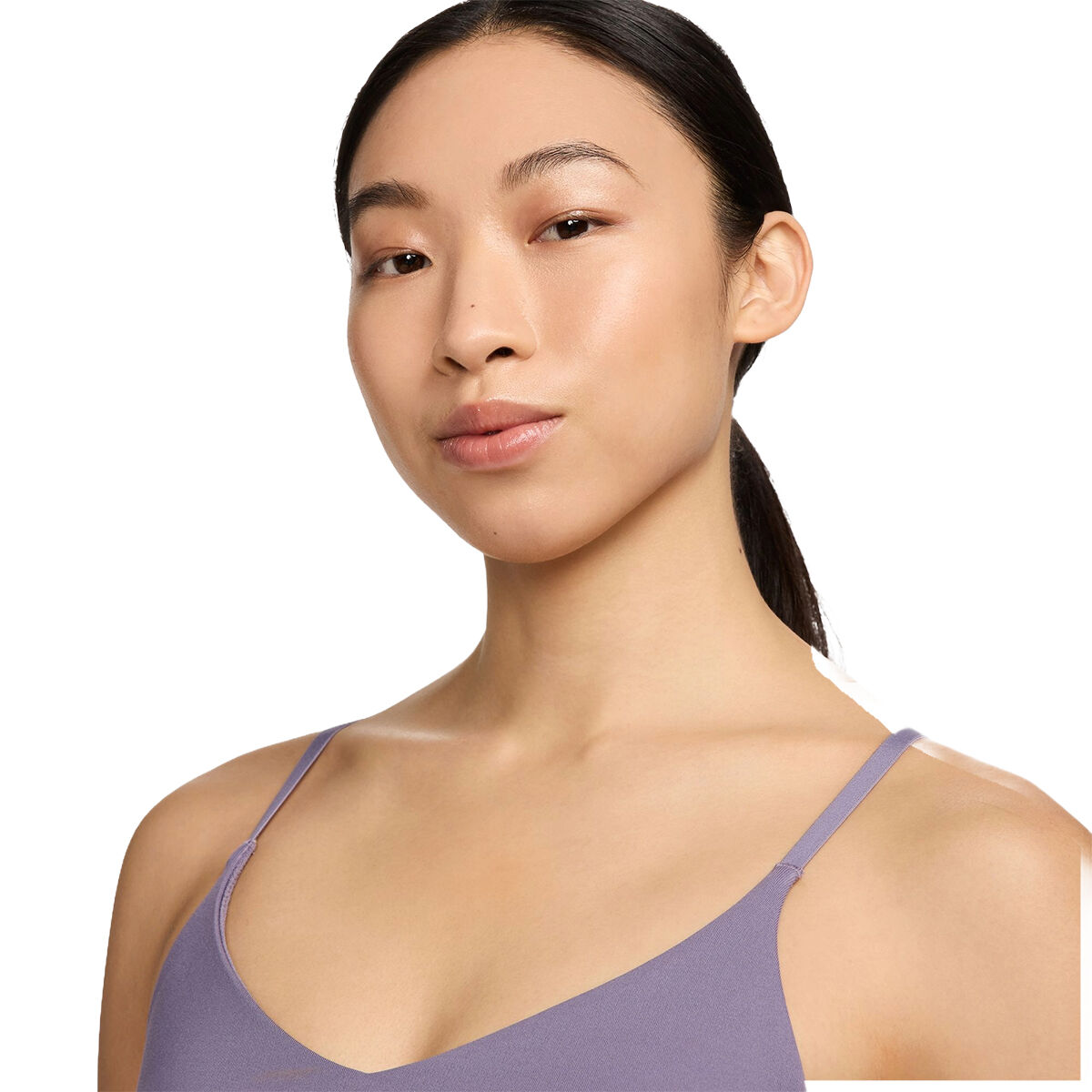 Nike Womens Dri-FIT Indy Padded Light Support Sports Bra Purple XL - Purple slider