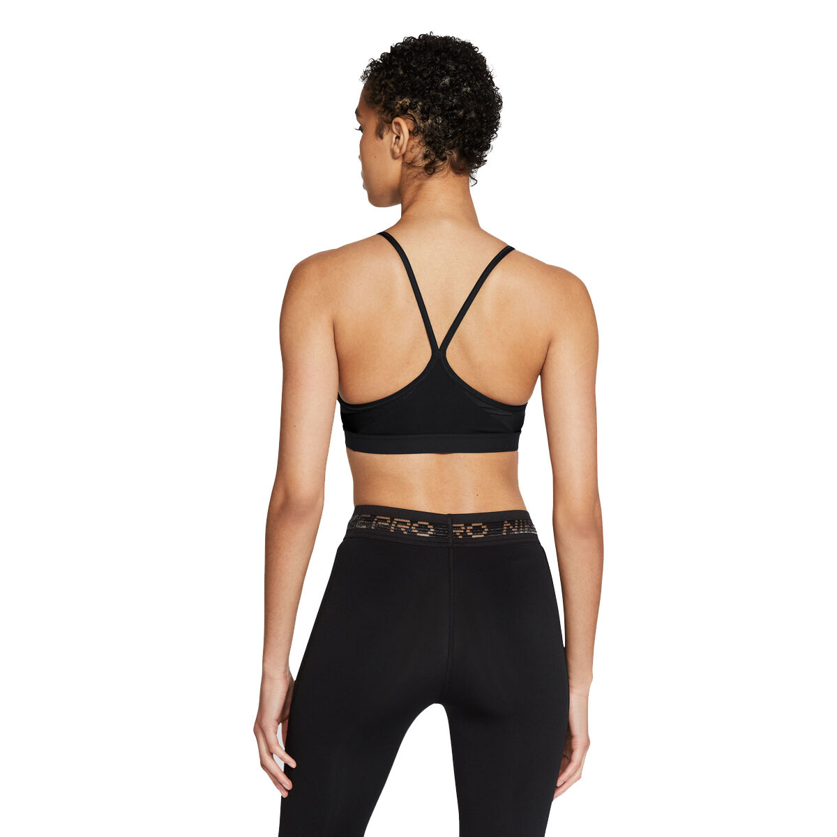 Nike Womens Dri-FIT Indy Padded Sports Bra - Black slider