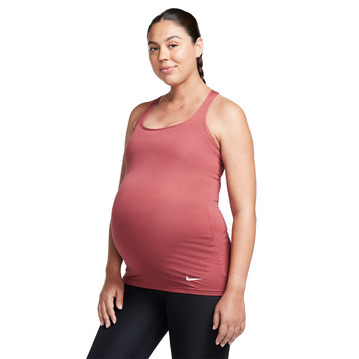 Nike Womens Dri-FIT Maternity Tank - Mauve slider