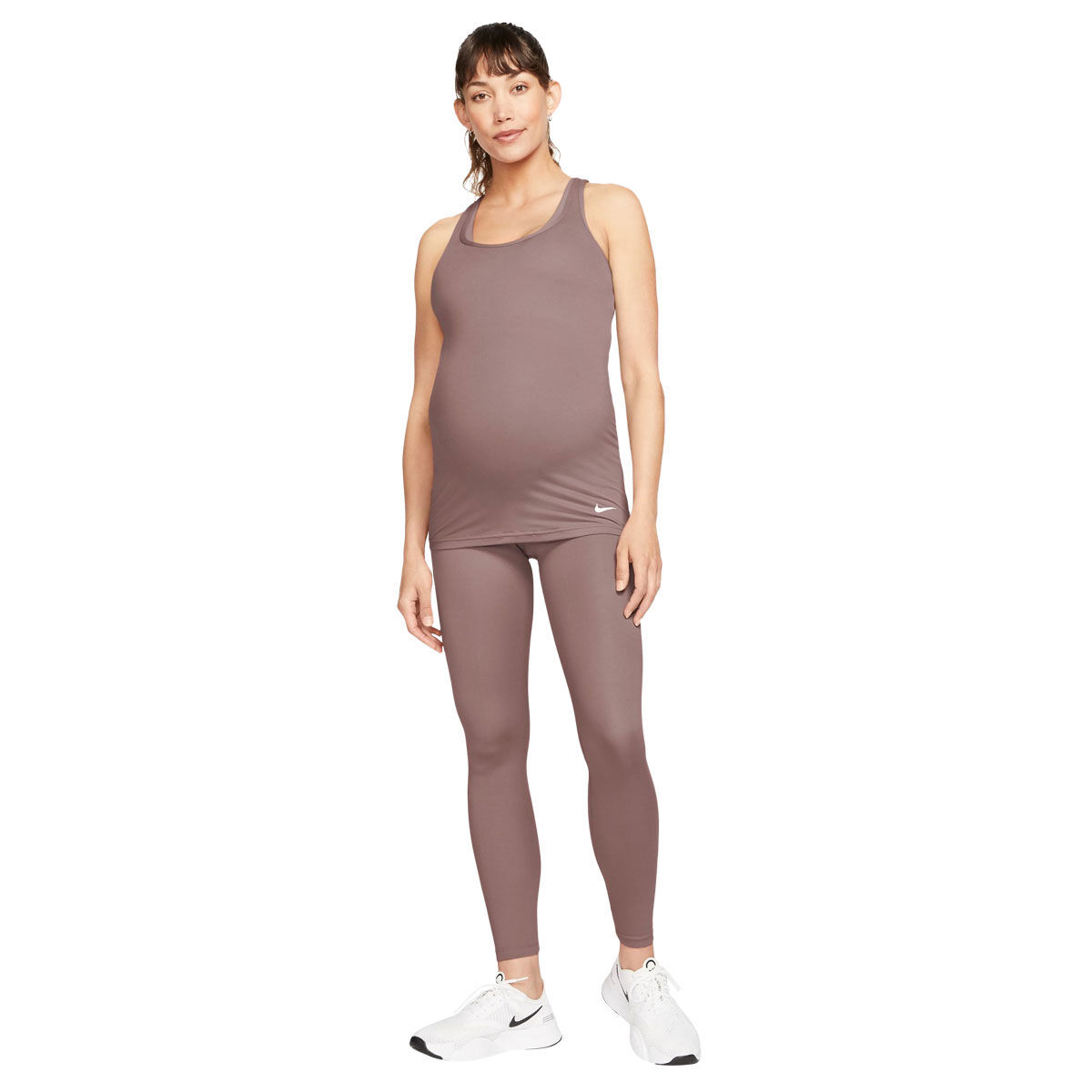 Nike Womens Dri-FIT Maternity Tank - Mauve slider