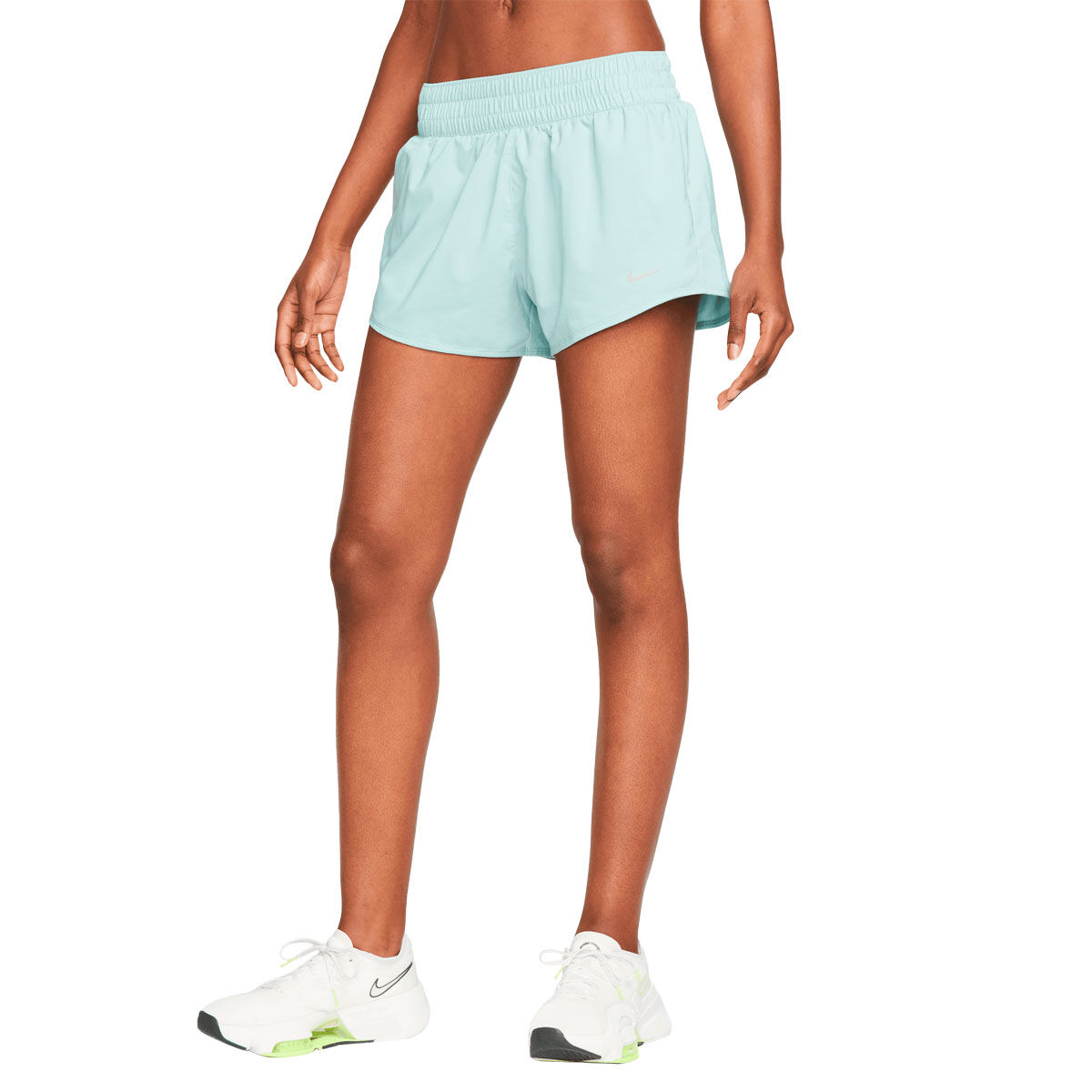 Nike Womens Dri-FIT One 3 Inch Brief Lined Shorts - Blue slider