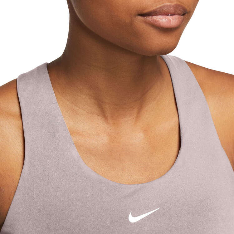 Nike Womens Dri-FIT Swoosh Medium Support Padded Sports Bra Tank - Violet slider