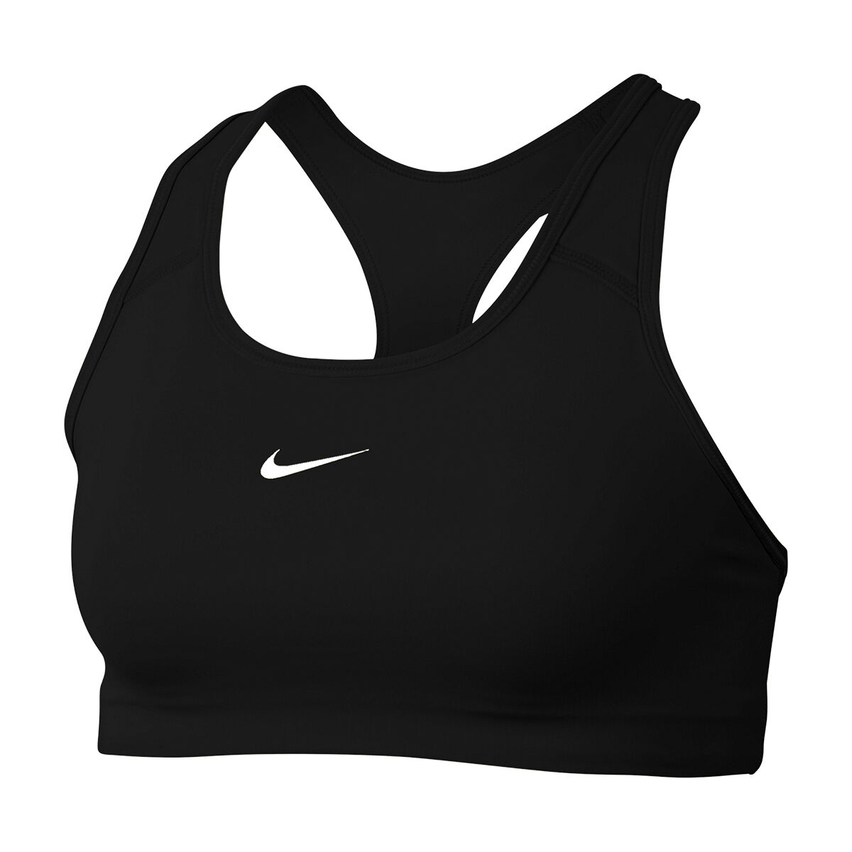 Nike Womens Dri-FIT Swoosh Medium Support Sports Bra Black XS - Black slider