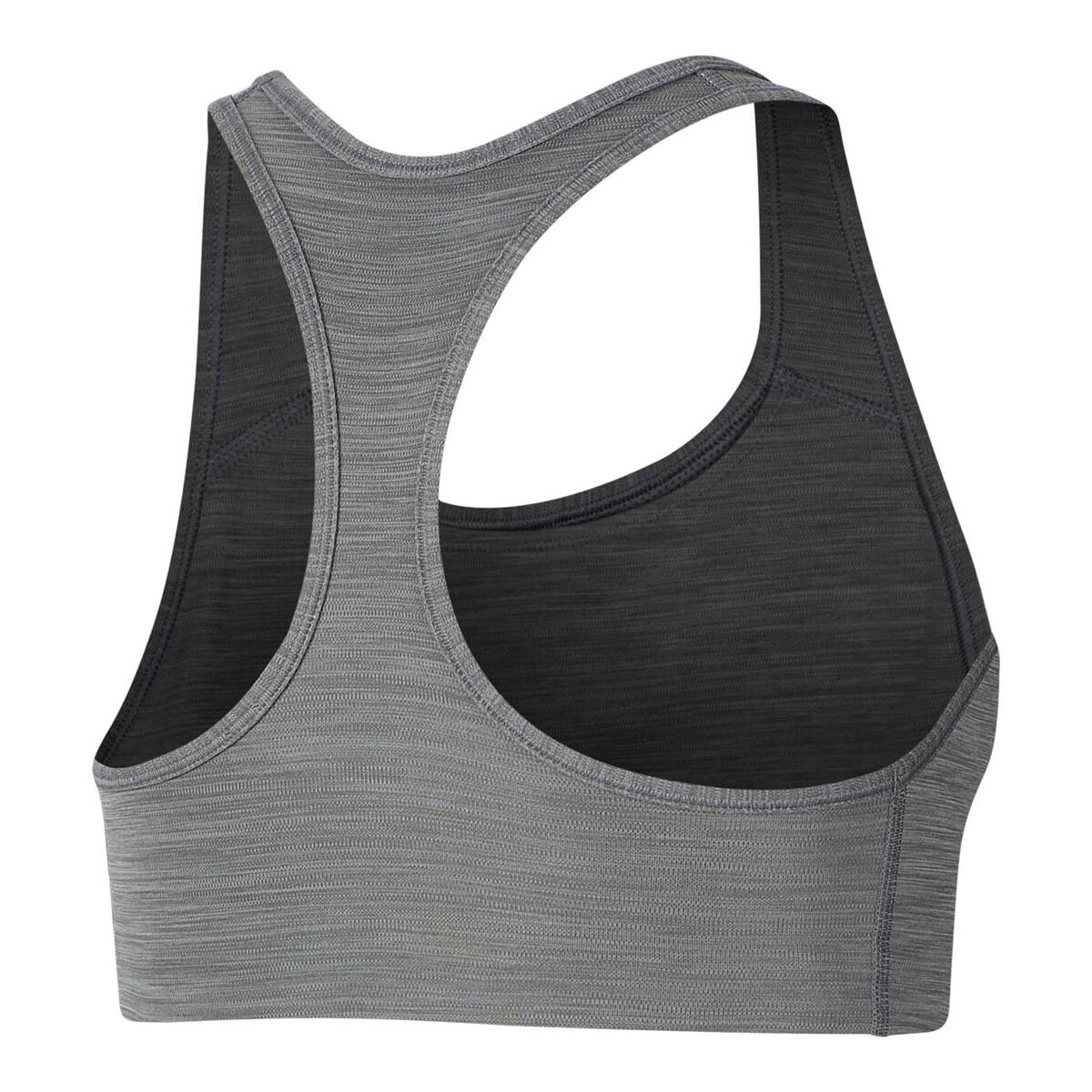 Nike Womens Dri-FIT Swoosh Medium Support Sports Bra - Grey slider