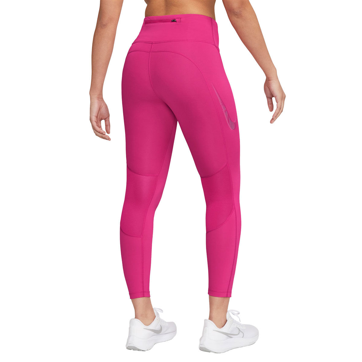 Nike Womens Fast Dri-FIT Mid Rise 7/8 Running Tights Pink S - Pink slider