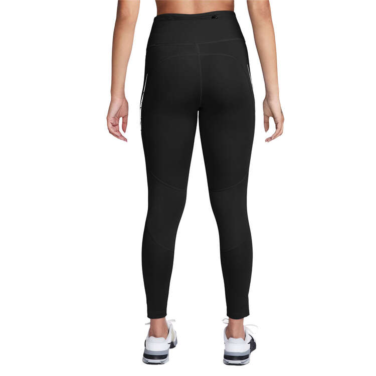 Nike Womens Fast Mid-Rise 7/8 Running Tights - Black slider