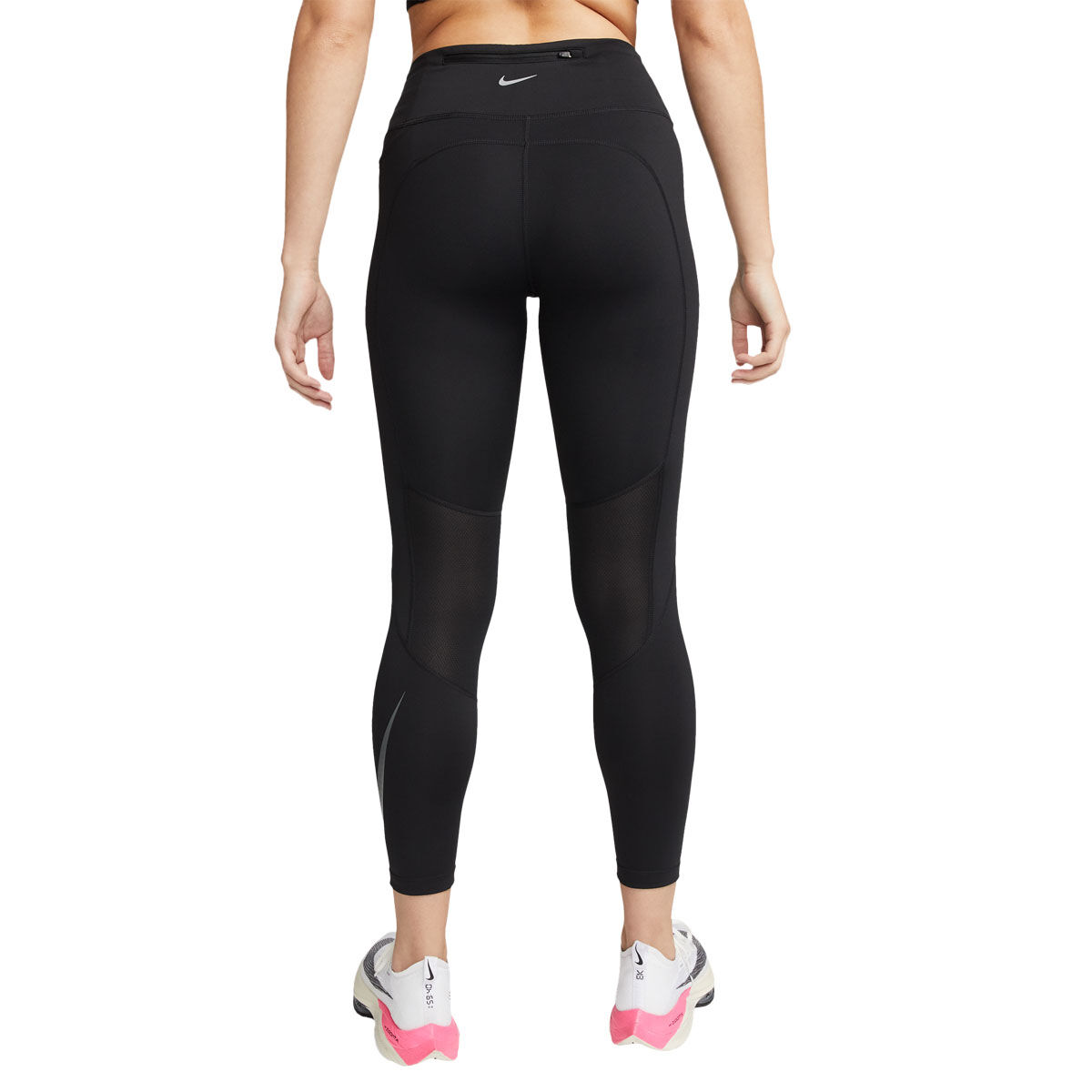 Nike Womens Fast Swoosh Dri-FIT Mid Rise 7/8 Running Tights Black XS - Black slider