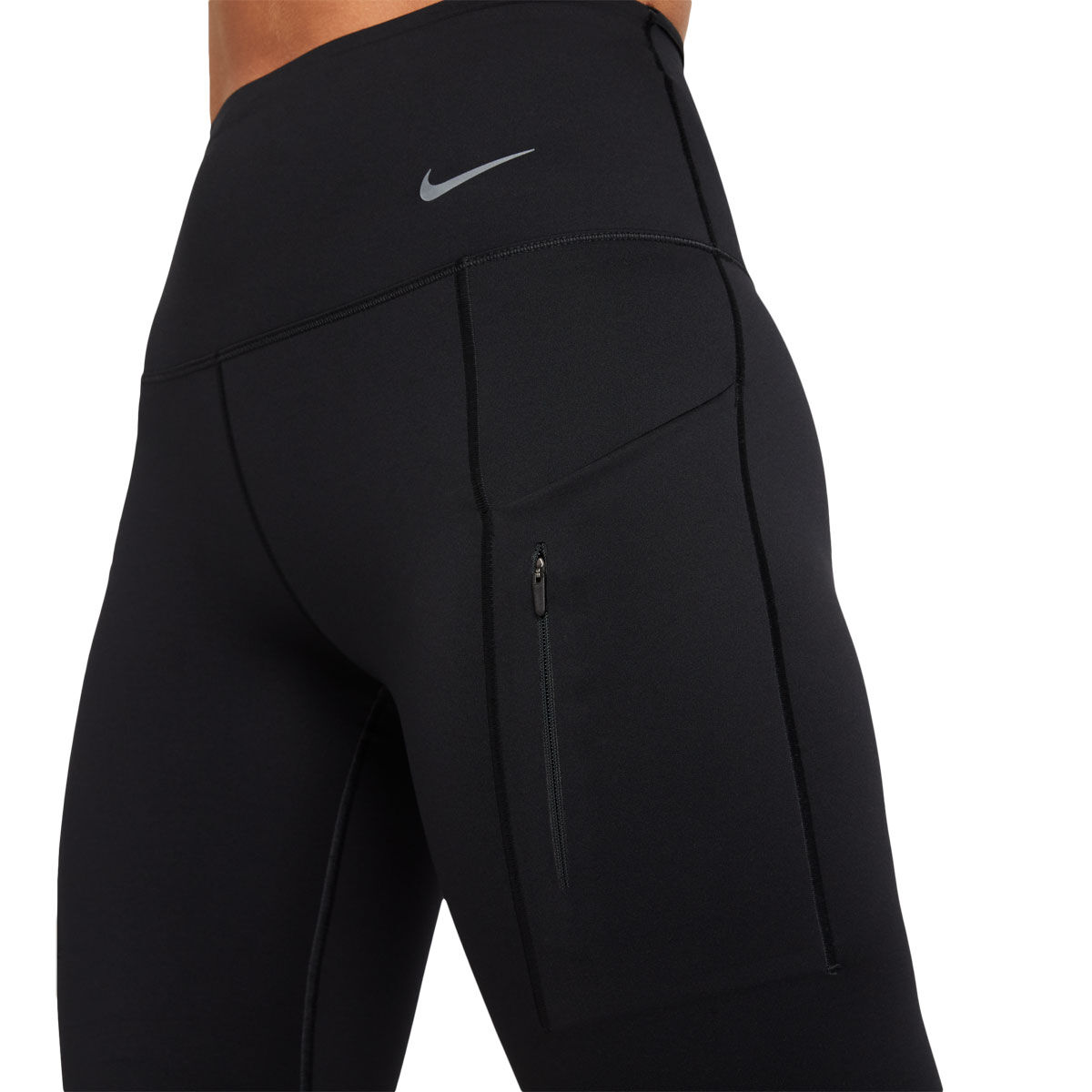 Nike Womens Go Dri-FIT High Rise Capri Tights - Black slider