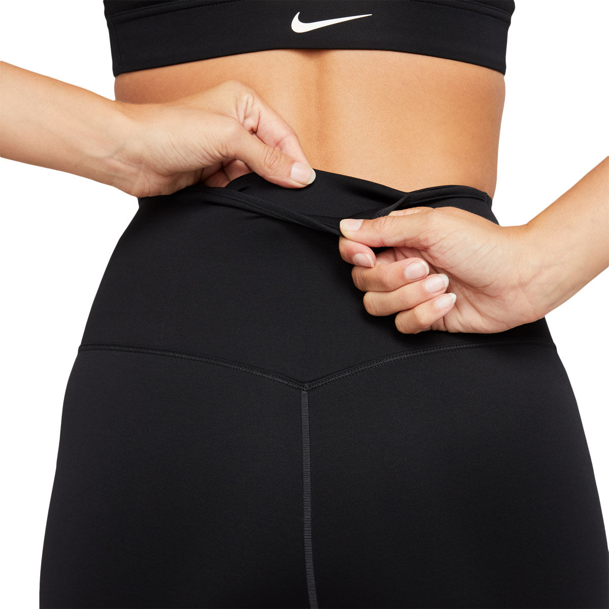 Nike Womens Go Dri-FIT High Rise Capri Tights - Black slider